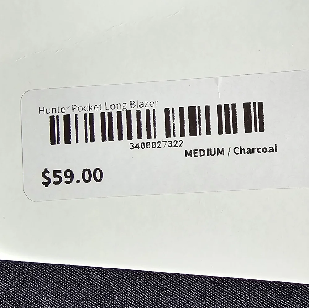 HAVE NWT Charcoal Gray Open Cardigan‎ Women's Size M